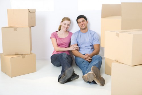 Packing and loading furniture into a removal van in Kentish Town