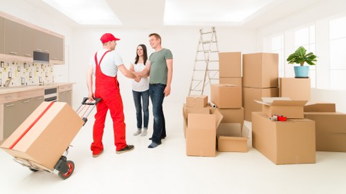 Retail stock and fixtures during a business move in Kentishtown