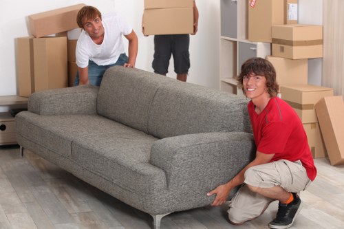 Donated furniture prepared for charity reuse in Kentishtown